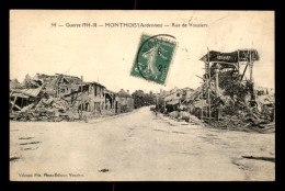 08 - MONTHOIS - RUE DE VOUZIERS DETRUITE - Autres & Non Classés