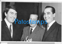 228268 ARGENTINA  ARTIST PRIETO - MARIANO MORES - HUGO DEL CARRIL TANGO YEAR 1964 17.5 X 11.5 CM PHOTO NO POSTCARD - Artistes