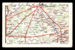 51 - CARTE GEOGRAPHIQUE PARTIE CHALONS-VITRY - Sonstige & Ohne Zuordnung