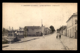 51 - JONCHERY-SUR-VESLE - LA RUE DE FISMES - L'ABREUVOIR - Jonchery-sur-Vesle