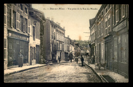 55 - DUN-SUR-MEUSE - VUE PRISE DE LA RUE DU MOULIN - MAGASIN CH. WILLAUME-DARTOIS , EDITEUR - Dun Sur Meuse