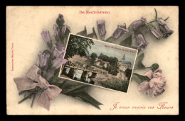 88 - NEUFCHATEAU - JE VOUS ENVOIE CES FLEURS - EGLISE ST-NICOLAS ET PONT VERT - Neufchateau