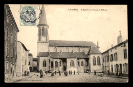 88 - CHARMES-SUR-MOSELLE - L'EGLISE ET LA PLACE DE L'ESPEE - Charmes