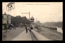 92 - COURBEVOIE - LE PORT ET LA PLACE DU PORT - PENICHES - Courbevoie