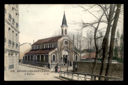 92 - BECON-LES-BRUYERES - L'EGLISE - CARTE COLORISEE - Andere & Zonder Classificatie