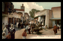 ALGERIE - TLEMCEN - RUE DE MASCARA - CARTE COLORISEE - Tlemcen