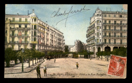 ALGERIE - ALGER - L'EXCELSIOR HOTEL ET LA RUE MICHELET - CARTE COLORISEE - AQUA PHOTO - Algiers