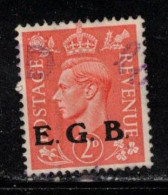 GREAT BRITAIN Scott # 238 Used - KGVI - E. G. B. Overprint - Gebruikt