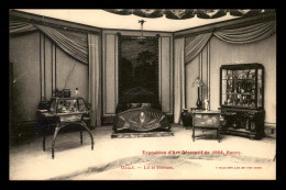 ARCHITECTURE - EXPOSITION D'ART DECORATIF DE 1904, NANCY - EMILE GALLE - LIT ET VITRINES - ART NOUVEAU - Autres & Non Classés