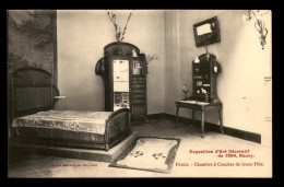 ARCHITECTURE - EXPOSITION D'ART DECORATIF DE 1904, NANCY - JUSTIN FEREZ - CHAMBRE A COUCHER DE JEUNE FILLE - ART NOUVEAU - Andere & Zonder Classificatie