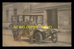 AUTOMOBILE - MILITAIRES DEVANT LEUR VEHICULE COLOGNE MAI 1920 - CARTE PHOTO ORIGINALE - Passenger Cars