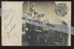 AUTOMOBILES - ANCIENNE - IMMATRICULATION 349 SS, DEPARTEMENT DE LA LOIRE - CARTE PHOTO ORIGINALE - Passenger Cars