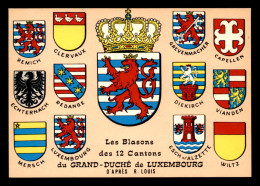 LUXEMBOURG - BLASONS DES 12 CANTONS PAR R. LOUIS - Autres & Non Classés