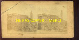 PHOTO STEREO - ITALIE - FLORENCE - FORMAT 17 X 8.5 CM - VOIR ETAT - Stereoscopio