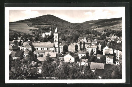 AK Graslitz /Sudetengau, Teilansicht Mit Kirche Und Modehaus Josef Korb  - Tsjechië