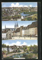 AK Eger, Unterer Marktplatz, Blick Vom Schustersprung, Panorama  - Tsjechië