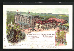 Lithographie Dürrheim, Hotel Und Kurhaus Soolbad  - Bad Dürrheim