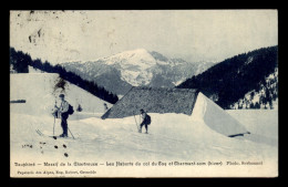 38 - MASSIF DE LA CHARTREUSE - LES HABERTS DU COL DU COQ ET CHARMANT-SOM - SKIEURS - Andere & Zonder Classificatie