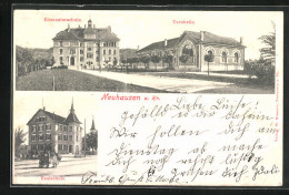 AK Neuhausen A. Rh., Elementarschule Und Turnhalle, Realschule  - Autres & Non Classés