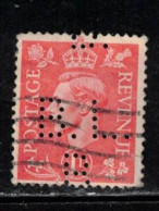 GREAT BRITAIN Scott # 236 Used - KGVI With B.L. Over R Perfin - Usati