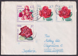 East Germany DDR 1972, Roses, Flowers, Letter To Yugoslavia - Otros & Sin Clasificación