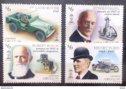 D3794.  Physics - Inventors - R Diesel - H Ford - R Bosch - Uruguay MNH - 4,85 - Physik