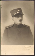 Man Yugoslavia Army Soldier 1928 Uniform Portrait Old Photo 13x9cm # 40839 - Personnes Anonymes