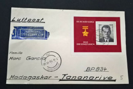 East Germany DDR 1976, Dr. Richard Sorge, Letter To Madagascar - Otros & Sin Clasificación