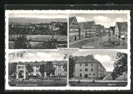 AK Hofgeismar, Kaserne Und Ehrenmal, Marktplatz Mit Brunnen  - Hofgeismar