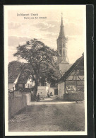AK Urach, Partie Aus Der Altstadt Mit Kirchturm  - Bad Urach