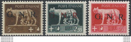 1943 Repubblica Sociale G.N.R. Brescia I Spaziata Bc MNH Sassone N. 470A/485A - Other & Unclassified