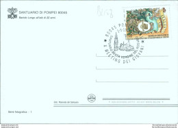 Bl158 Cartolina Pompei Annullo Primo Giorno Francobollo Belvedere Ostrense - Autres & Non Classés