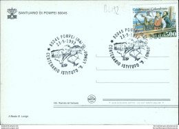Bl192 Cartolina Pompei Annullo Primo Giorno Francobollo Celebrazioni Colombiane - Autres & Non Classés
