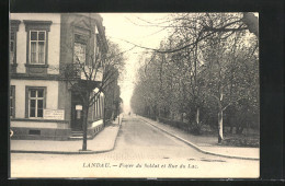 AK Landau, Foyer Du Soldat Et Rue Du Lac, Seestrasse  - Landau
