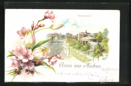 Lithographie Aachen, Elisenbrunnen  - Aachen