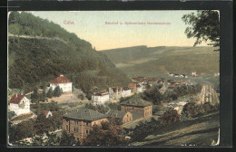 AK Calw, Bahnhof U. Spöhrer`sche Handelsschule  - Calw