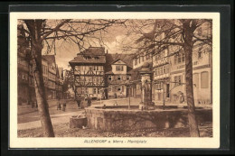 AK Allendorf A. Werra, Marktplatz Mit Geschäft Und Brunnen  - Autres & Non Classés