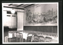 Foto-AK Landau /Pfalz, Gasthaus Zum Horststübl, Horstschanze 8, Innenansicht  - Landau