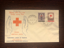 TRIESTE B FDC COVER 1952 YEAR RED CROSS HEALTH MEDICINE STAMPS - Altri & Non Classificati