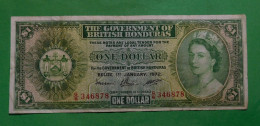 British Honduras 1 Dollar 1972 - Rare - Belice