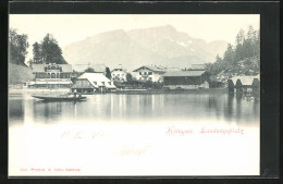 AK Königsee, Landungsplatz Mit Bergpanorama  - Autres & Non Classés