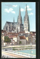 AK Regensburg, Blick Auf Die Eiserne Brücke  - Regensburg