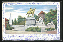 AK Stuttgart, Kaiser Wilhelm Denkmal  - Stuttgart