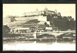 AK Würzburg, Blick Auf Festung  - Wuerzburg