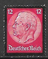 GERMANIA REICH TERZO REICH 1934 MORTE DEL PRESIDENTE HINDENBURG  UNIF. 507  MNH  XF - Unused Stamps