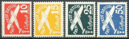 Germany, Danzing, 1938, Airmail, Cpl Set Of 4, MNH - Autres & Non Classés