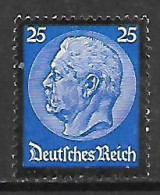 GERMANIA REICH TERZO REICH 1934 MORTE DEL PRESIDENTE HINDENBURG  UNIF. 508   MNH  XF - Neufs