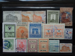 REPUBBLICA - 17 Marche Comunali E Varie (1 Valore Piega) + Spese Postali - Revenue Stamps