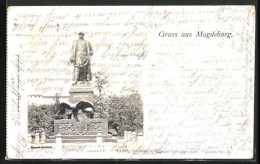 AK Magdeburg, Bismarck-Denkmal  - Maagdenburg