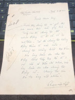 Soth Vietnam Letter-sent Mr Ngo Dinh Nhu -year-9 /10/1952 No-408- 1pcs Paper Very Rare - Historical Documents